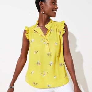 Yellow Floral Shell